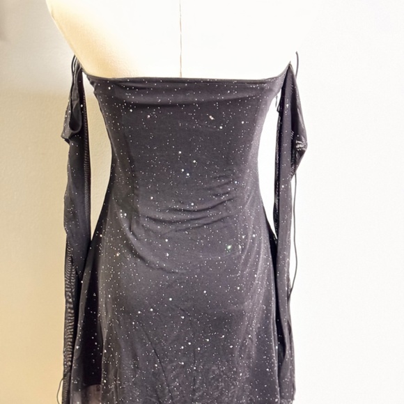 Sequin Glitter Evening Mini Dress NWT - Picture 3 of 4
